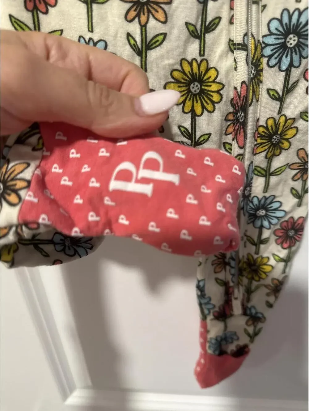 Posh Peanut Baby Floral Footed Pajamas 6-9 Months